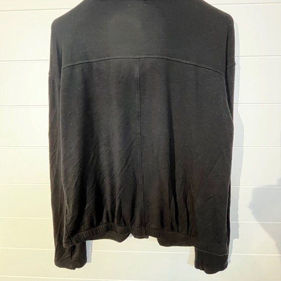 Sunday Black Zip Up Jacket with Pockets Casual Everyday Small Activewear Athlete - Picture 6 of 8